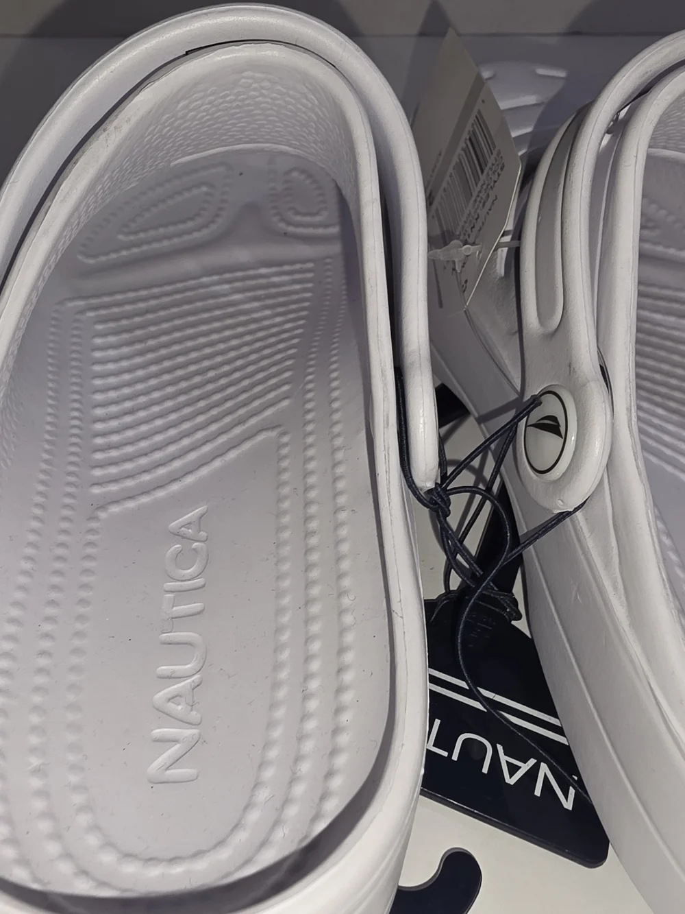 Nautica Kids White Water Clogs with Heel Strap